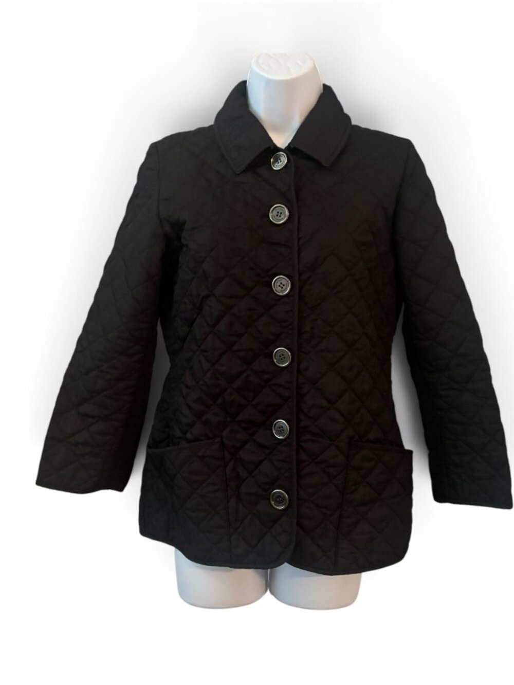 Burberry Brit Quilted Jacket — Authentic — Small Black